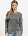 Dames T-shirt LS Promodoro Premium-T Steel Grey